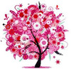rich tree painting painting with Four Diamond Cross Stitch embroidered diamond diamond paste painting the living room