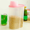 Rice Holder Box Cereal Bean Container Sealed Box with Measuring Cup 1.8/2.5L Kitchen Storage Organizer Grain Storage Container