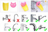 Cute Bathroom Sink Faucet Chute Extender Crab Children Kids Washing Hands
