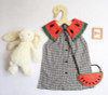 Cute Baby Girls Infant Watermalons Plaid Dress Princess Wedding Summer Party Casual Dress