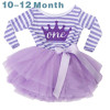 Cute Baby Girl Dress Cotton Children Kids Infant 1st Birthday Party Tutu Dress Girls Clothes For Newborn 0-2Yrs Vestidos Bebes