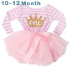 Cute Baby Girl Dress Cotton Children Kids Infant 1st Birthday Party Tutu Dress Girls Clothes For Newborn 0-2Yrs Vestidos Bebes