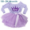 Cute Baby Girl Dress Cotton Children Kids Infant 1st Birthday Party Tutu Dress Girls Clothes For Newborn 0-2Yrs Vestidos Bebes