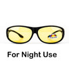 Night driving Polarized fitover fit over sunglasses block high beam light wear on prescription glasses