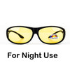 Night driving Polarized fitover fit over sunglasses block high beam light wear on prescription glasses