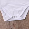 Newborn Toddler Infant Baby Girl Short Sleeve Letter Romper Cotton Jumpsuit Outfit Sunsuit Clothes