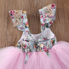 Newborn Toddler Baby Girls Floral Dress Party Ball Gown Lace Tutu Formal Dresses Sundress