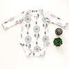 Newborn Toddler Baby Girls Boy Cotton Jumpsuit Bodysuit Cute Baby Boys Tops Long Sleeve Clothes Outfits