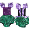 Newborn Toddler Baby Girl Sequins Mermaid Romper Jumpsuit Sunsuit One-Pieces Outfits 0-24M