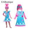 EABoutique high quality New Trolls Inspired Poppy Lace Dress baby girls trolls costume dress pretty trolls clothes