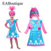 EABoutique high quality New Trolls Inspired Poppy Lace Dress baby girls trolls costume dress pretty trolls clothes