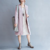 Johnature Women Coats Fashion Trench 2017 Winter New Long Sleeve Women Clothes Button Loose 2 Colour Long Trench