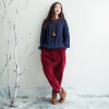 Johnature 2017 Women Corduroy Pants Vintage Spring Autumn Casual Thicken Warm Elastic Waist Loose Cotton Pleated Trousers