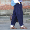 Johnature 2017 Women Corduroy Pants Vintage Spring Autumn Casual Thicken Warm Elastic Waist Loose Cotton Pleated Trousers