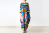 Johnature 2016 New Print Women Maxi Dress Cotton Linen Long Sleeve Robe O-Neck Loose Plus Size Long Autumn Clothing Dress
