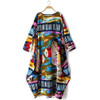 Johnature 2016 New Print Women Maxi Dress Cotton Linen Long Sleeve Robe O-Neck Loose Plus Size Long Autumn Clothing Dress
