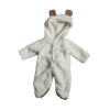Infant Baby Boys Girls Winter Warm Coral Fleece Hooded Footies Jumpsuit Clothes