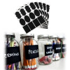 36pcs Waterproof Mason Jar Bottle Stickers Labels Home Kitchen Jars Stickers Chalkboard Lables Tags Can Be Reused 3 Style