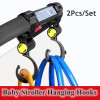 360 Rotation 2Pcs/Set Baby Stroller Storage Hooks Organizer Pram Buggy Wheelchair Hooks ABS Hanger Baby Stroller Accessories