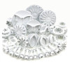 33pcs/set Sugarcraft Cake Decorating Fondant Plunger Cutters Cake Tools Cookie Biscuit Cake Mold Baking Accessories