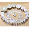 33Pcs/Set Cake Plunger Cutters Tools Decorating Icing Fondant Sugarcraft Icing Mold Plastic Cake Cookie Tools Christmas Flower