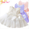 Baby Kids Girls Lace Bowknot Flower Dress Princess Dress Formal Party Tutu Dress Children Clothes 5 Colors