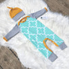 Baby Kids Boy Girl Warm Infant Jumpsuit Bodysuit+Hat Clothes Outfit 2pcs