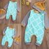 Baby Kids Boy Girl Warm Infant Jumpsuit Bodysuit+Hat Clothes Outfit 2pcs