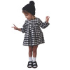Baby Kid Girls Casual Plaid Dress Long Sleeve Princess Children Clothes