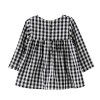 Baby Kid Girls Casual Plaid Dress Long Sleeve Princess Children Clothes