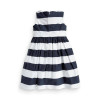 Baby Kid Girls Sleeveless One Piece Dress Blue Striped Bowknot Tutu Summer vestido
