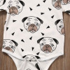 Baby Infant Toddler Newborn Boys Girls Short Sleeve Romper Clothes Outfit Cute Dog Jumpsuit