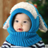 Baby Hats Cute Toddler Crochet Beanie Kids Girls Boys Hats Coif Hood Kintted Woolen Scarves Caps Winter Warm Cap Lamb Fur Hats