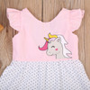 Baby Girls Unicorn Dress Casual Toddler Kids Summer Hoilday Dresses Clothes New