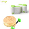 Delidge 2 pcs /lot 5 Layers Bread Slicer Food-Grade Plastic Cake Bread Cutter 5 Levers Cutting Bread Knife Splitter Toast Slicer