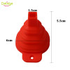 Delidge 1pc Mini Foldable Funnel Random Color Silicone Collapsible Style Funnel Folding Portable Funnels Be Hung Kitchen Tool