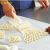 Delidge 1pc High Quality Pie Pizza Cookie Cutter Pastry Plastic Baking Tools Bakeware Embossing Dough Roller Lattice Cuttercraft