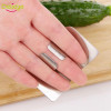 Delidge 1PC Finger Guard Protect Finger Hand Not To Hurt Cut Stainless Steel Hand Protector Knife Cutting Finger Protection Tool