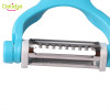 Delidge 1 pc 2 in 1 Vegetable Peeler Plastic+ Stainless Steel Double Used Carrot Potato Peeler Cabbage Cucumber Shredder Slicer