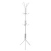 uxcell Metal Coat Rack,Standing Coat Tree 12 Hooks Hanger for Handbags Hat Umbrella Clothes Home Decor White