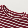 DB3984 davebella autumn baby boys red t-shirt kids red striped tops boys tees kids t shirt