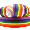 David accessories 7/8"(22mm) rainbow printed polyester grosgrain tape ribbon 5yards, DIY handmade, wedding gift wrap,5Y2015733
