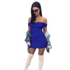 Wantmove 2018 summer wear women sexy off the shoulder mini dress bodycon club dresses for women fashion vestidos JZ014