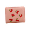 Wallet Women Fashion Cherry Embroidery Short Wallet Coin Purse Card Holders Handbag Mini Short Wallet PU Leather Lady Money Bag Wallet Women Fashion Cherry Embroidery Short Wallet Coin Purse Card Holders Handbag Mini Short Wallet PU Leather Lady Money Bag