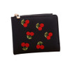 Wallet Women Fashion Cherry Embroidery Short Wallet Coin Purse Card Holders Handbag Mini Short Wallet PU Leather Lady Money Bag Wallet Women Fashion Cherry Embroidery Short Wallet Coin Purse Card Holders Handbag Mini Short Wallet PU Leather Lady Money Bag