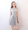Walk Beside You Short Prom Dresses Lace Cap Sleeves Dress for Graduation Party Gown A-line Vestidos Formatura Evening Gowns
