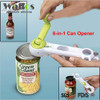 WALFOS 6 Ways Universal Can Opener For Opening Jar Can Bottle Wine Kitchen Multi Purpose All Size in One Tool 1 Piece