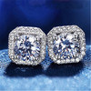 2020 Fashion Luxury 925 Sterling Silver Zircon Stud Earing Earrings for women christmas gift jewelry Best Black Friday Deal Z5