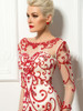 2017 Delicated Short Cocktail Dresses Sexy Sheath Red Fine Beadings Scoop Long Sleeves Vestidos De Cocktail Wedding Party Dress