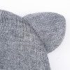 Lovely Hat For Child Knitted Winter Hat Double Ears Skullies Beanies Boys Girls Solid Color Beanies Caps For Kids Winter Hats